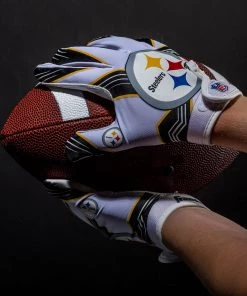 Franklin Youth Pittsburgh Steelers Receiver Gloves -Franklin Sport Store unnamed file 645