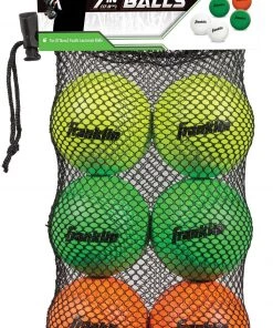 Franklin Sports 6 Pack Youth Lacrosse Balls For Unisex