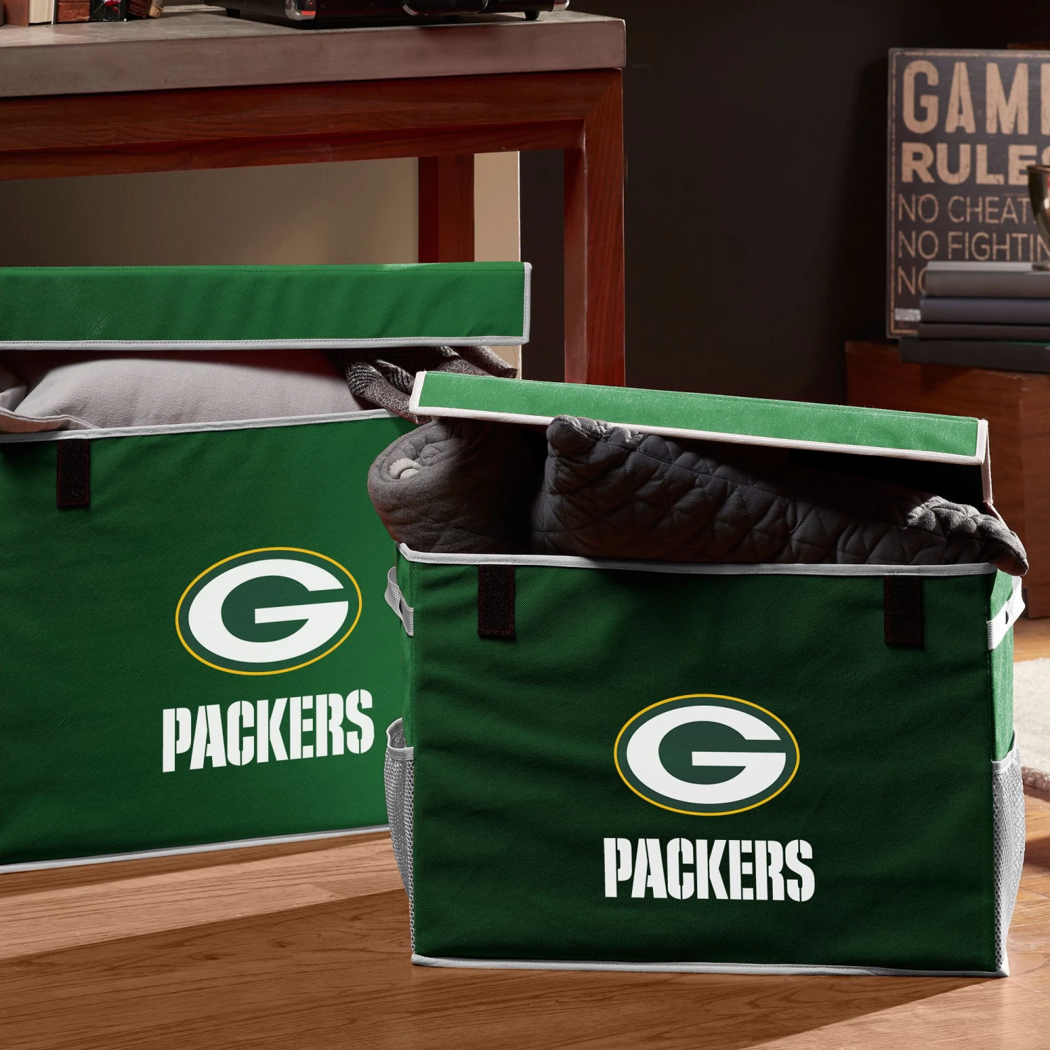 Franklin Green Bay Packers Footlocker Bin For Unisex 4 Franklin Green Bay Packers Footlocker Bin For Unisex - Image 2