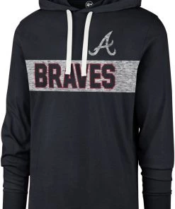 '47 Men's Atlanta Braves Blue Franklin Hoodie