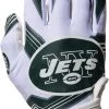 Franklin New York Jets Youth Receiver Gloves For Girls'
