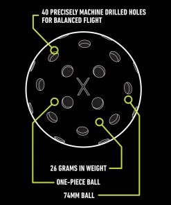 Franklin X-40 Performance Outdoor Pickleball Balls- 100 Pack For Unisex Optic Yellow 9 Franklin X-40 Performance Outdoor Pickleball Balls- 100 Pack For Unisex Optic Yellow -Franklin Sport Store unnamed file 857
