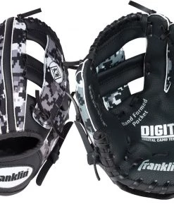Franklin 9.5" Tee Ball RTP Series Glove For Boys' Black/white