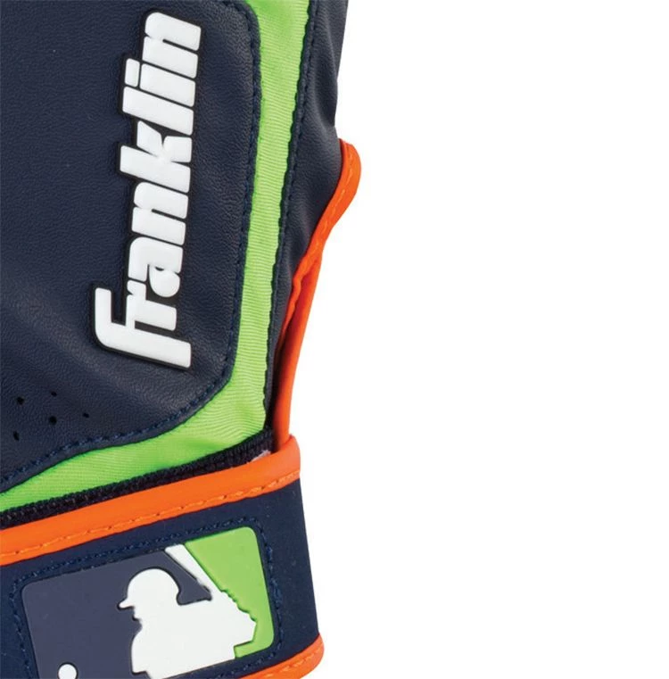 Franklin Youth Shok-Sorb Neo Series Batting Gloves For Boys' Grey/orange 4 Franklin Youth Shok-Sorb Neo Series Batting Gloves For Boys' Grey/orange - Image 2