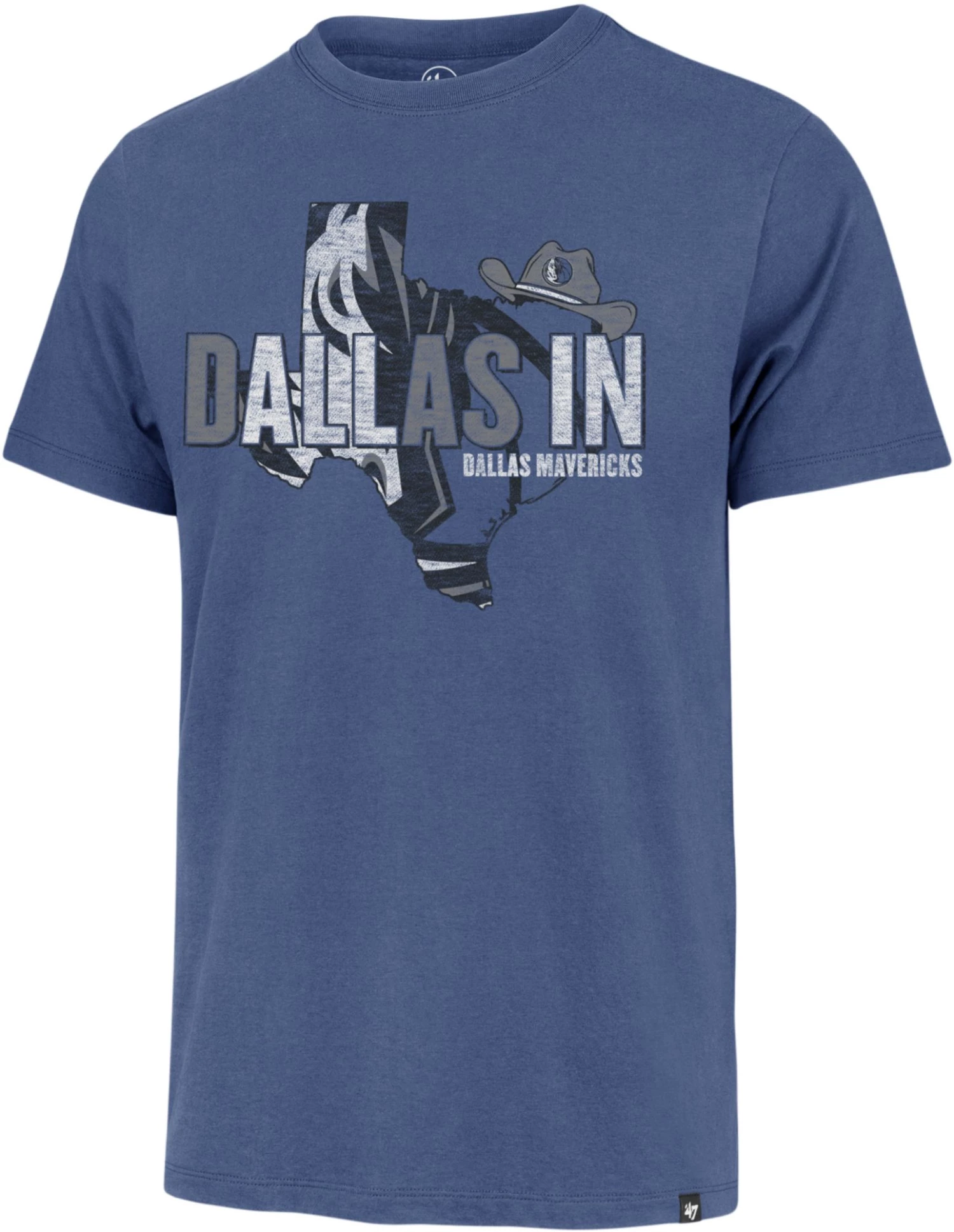 '47 ‘47 Men's Dallas Mavericks Blue Franklin T-Shirt 3 '47 ‘47 Men's Dallas Mavericks Blue Franklin T-Shirt