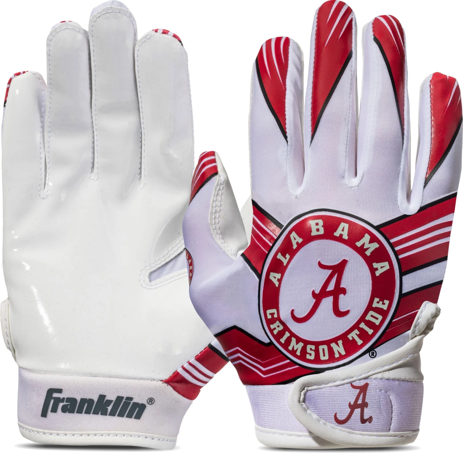 Franklin Youth Alabama Crimson Tide Receiver Gloves For Women 3 Franklin Youth Alabama Crimson Tide Receiver Gloves For Women
