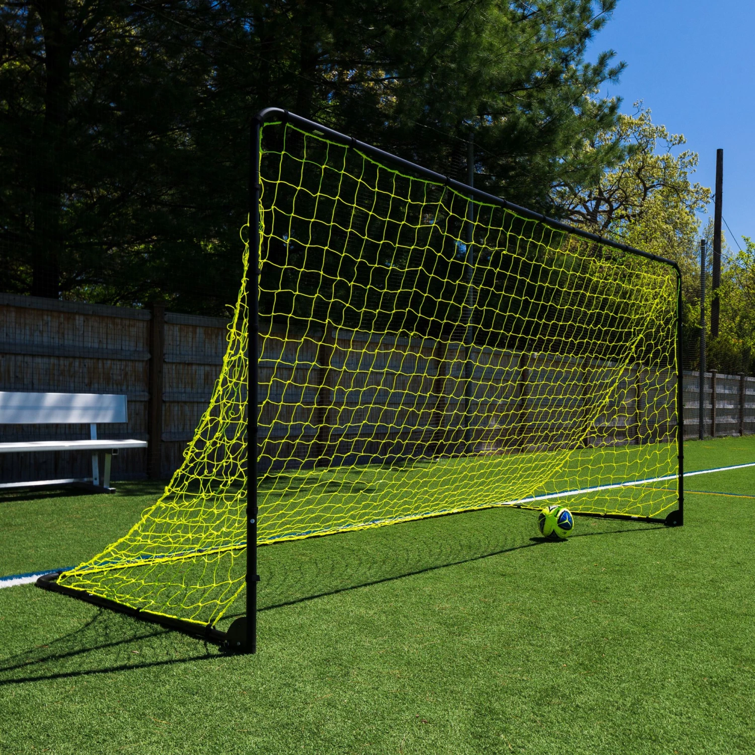 Franklin 12' X 6' Powder-Coated Steel Folding Soccer Goal For Unisex 4 Franklin 12' X 6' Powder-Coated Steel Folding Soccer Goal For Unisex - Image 2