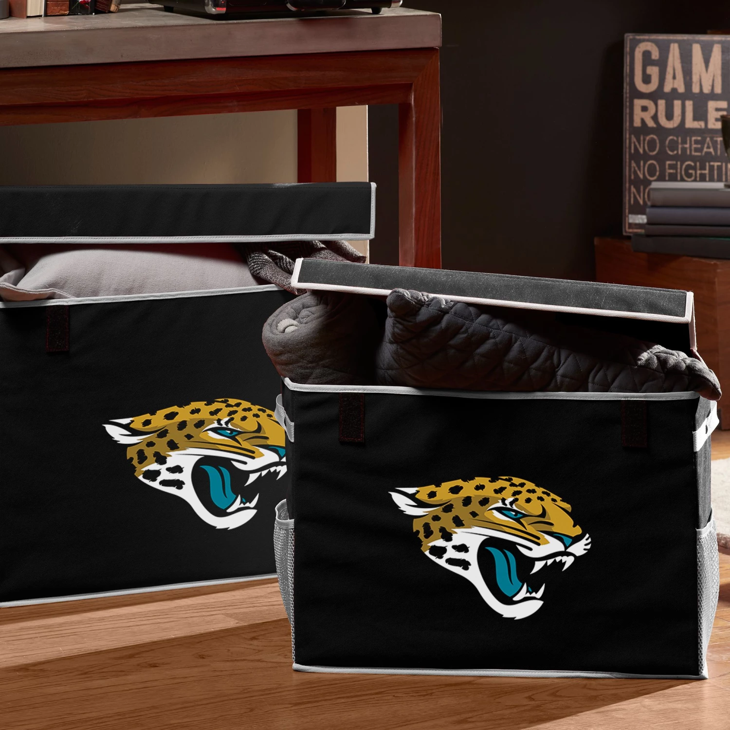 Franklin Jacksonville Jaguars Footlocker Bin For Unisex 4 Franklin Jacksonville Jaguars Footlocker Bin For Unisex - Image 2