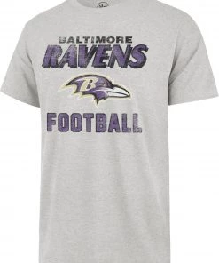 '47 Men's Baltimore Ravens Dozer Franklin Grey T-Shirt