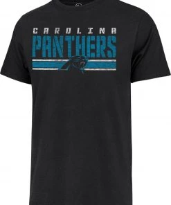 '47 Men's Carolina Panthers Black Stripe Franklin T-Shirt